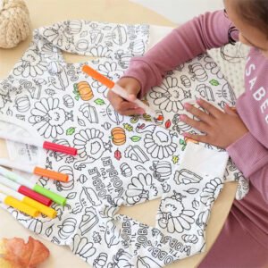 Colorable Pajamas Set | Creative Relaxation Wear for Better Sleep & Mindfulness